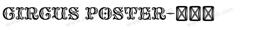 Circus Poster字体转换